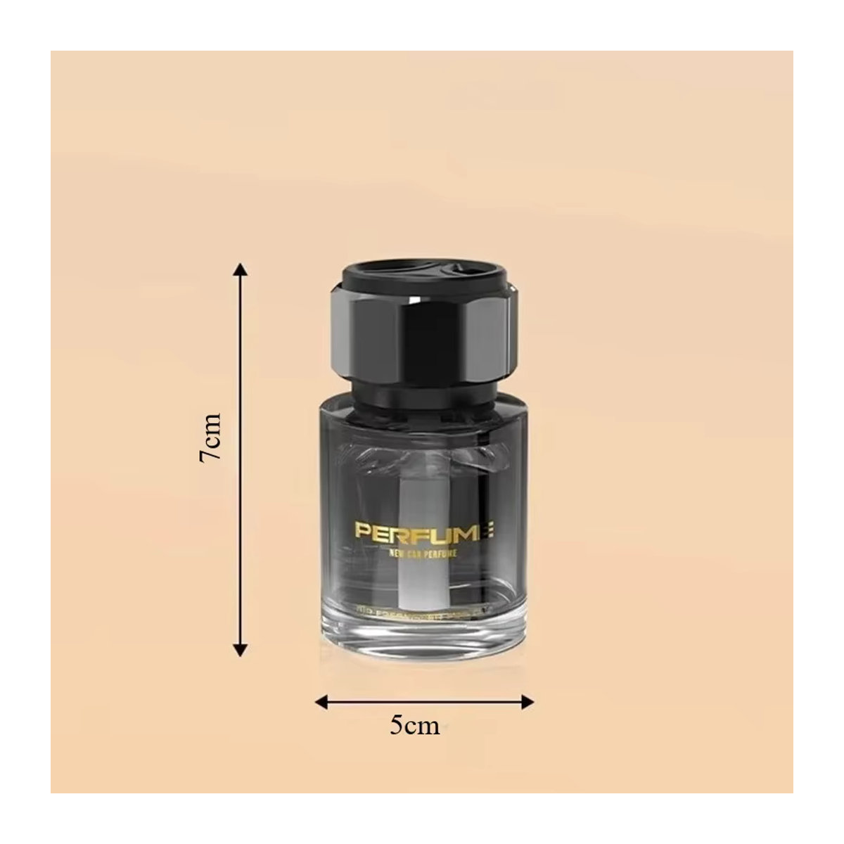 Natürliches Auto-Aromatherapie Lufterfrischer mit Blumenparfüm aus Glas in Transparent - Bild 5
