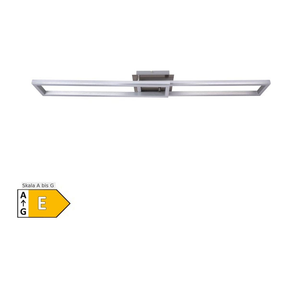Näve BANTRY LED Deckenleuchte mit CCT und RGB-Backlight in Alufarben, Länge: 115 cm - Bild 1