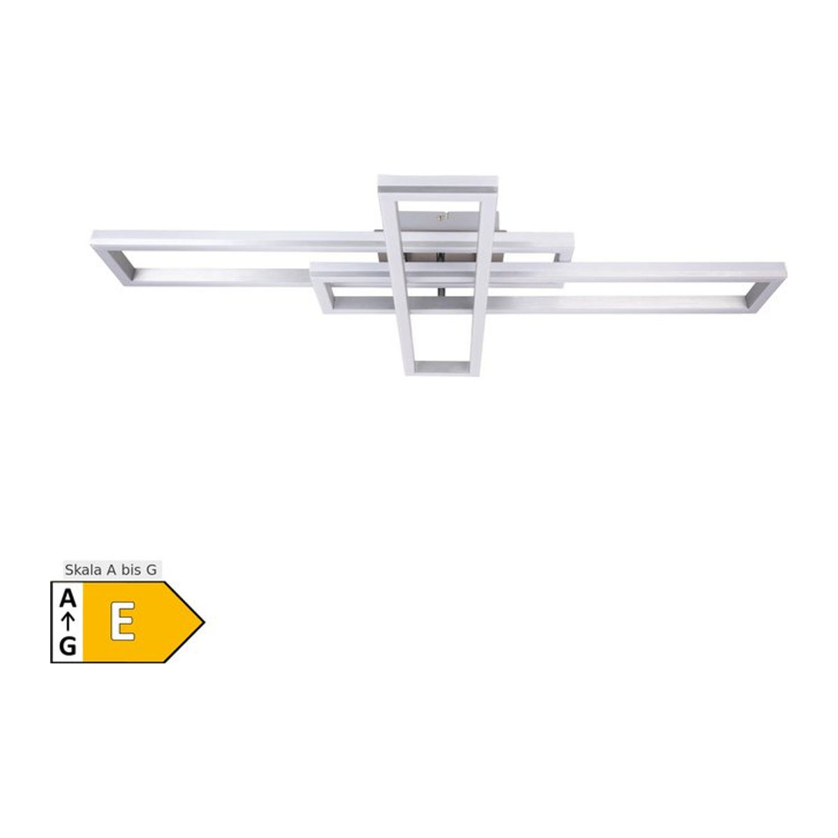 Näve BANTRY LED Deckenleuchte mit CCT und RGB-Backlight in Silber, Länge: 95 cm - Bild 1
