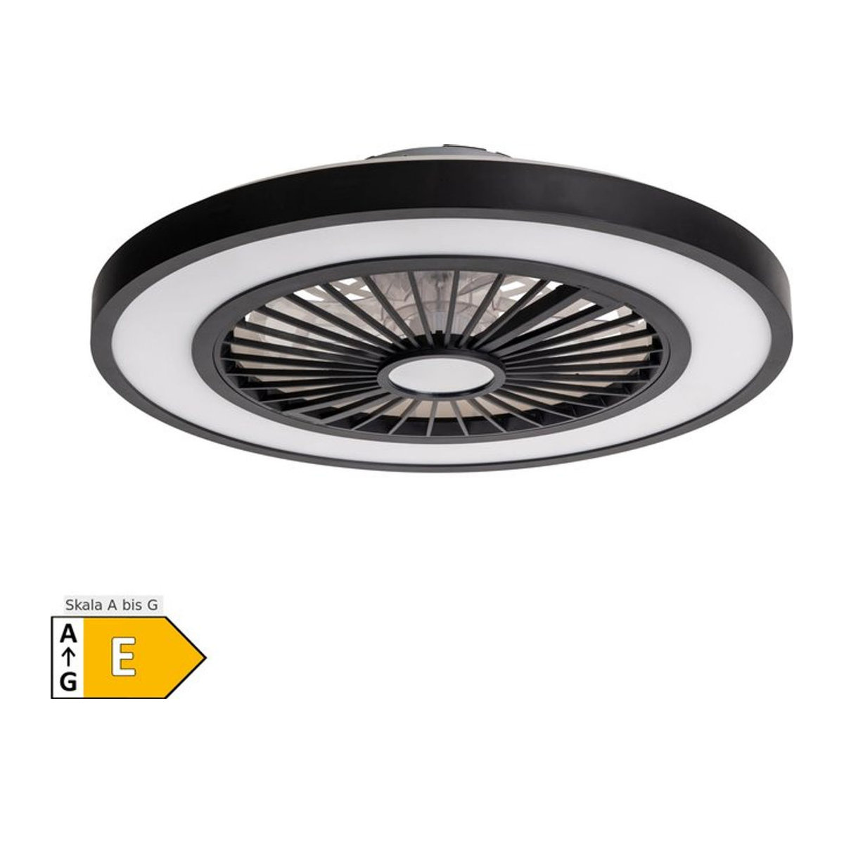 Näve LED Deckenleuchte ARIOSO in Schwarz aus Metall und Kunststoff mit Ventilator B/T/H: 54 x 54 x 16 cm - Bild 5