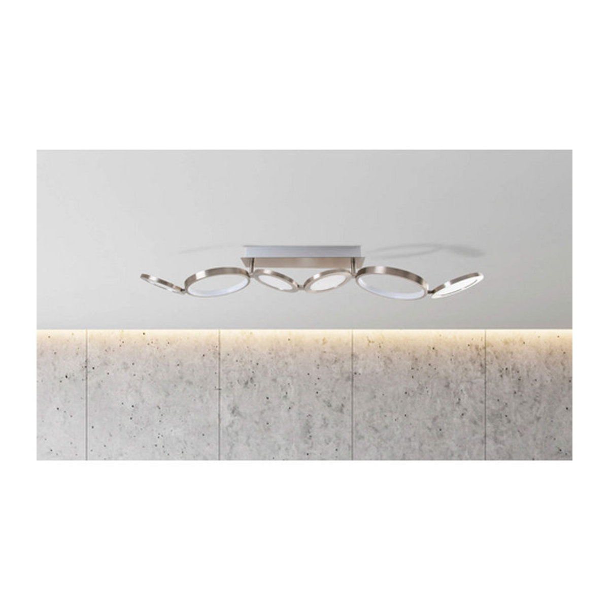 Näve LED Deckenleuchte Stelari in Silber aus Metall und Kunststoff, B/H/L: 19 x 120 x 100 cm - Bild 2