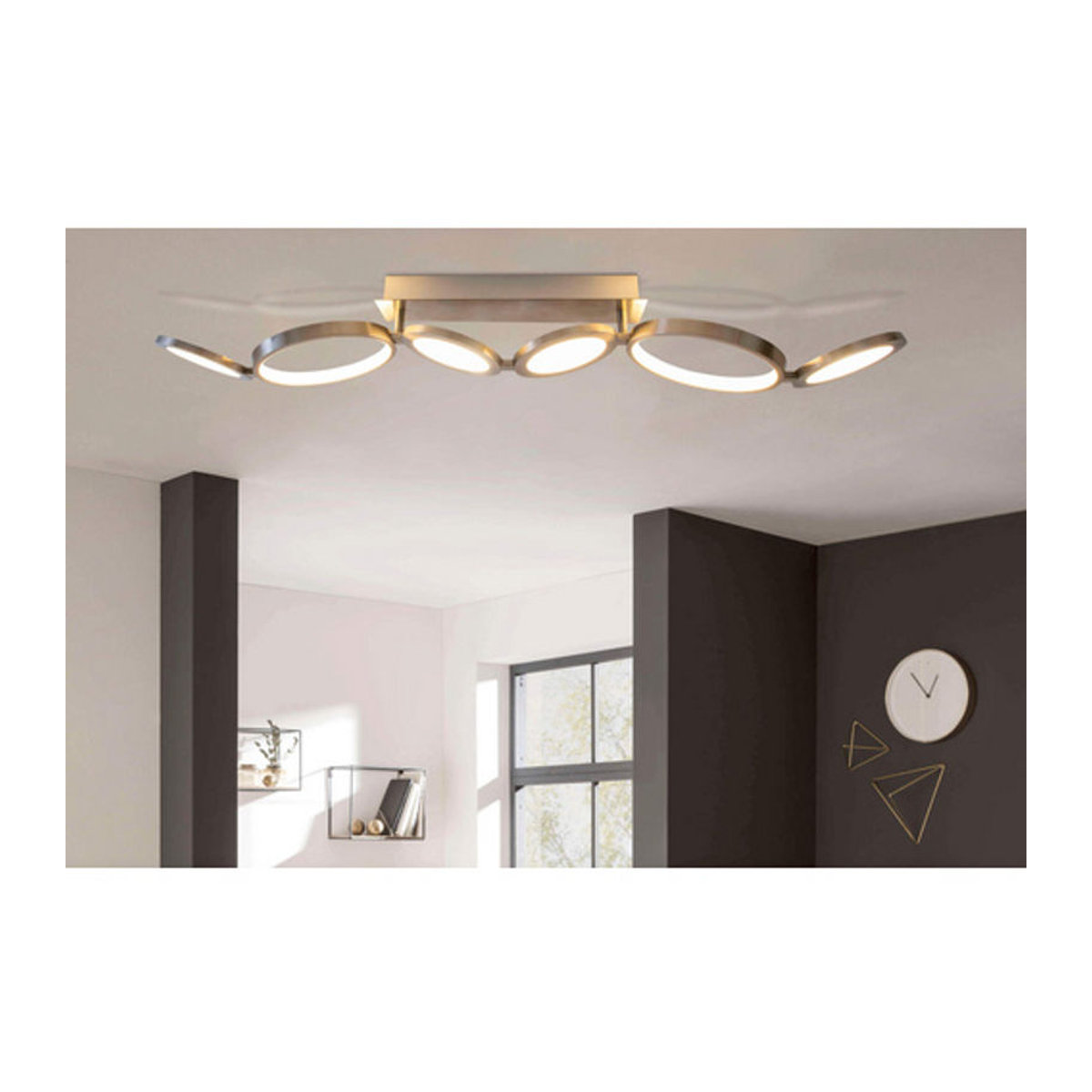 Näve LED Deckenleuchte Stelari in Silber aus Metall und Kunststoff, B/H/L: 19 x 120 x 100 cm - Bild 3