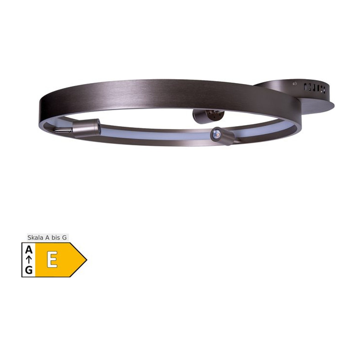 Näve LED Deckenleuchte TRISTAN in Silber, Modern und Minimalistisch, L: 65 cm, B: 58 cm, H: 9 cm, Warmweiß - Bild 1