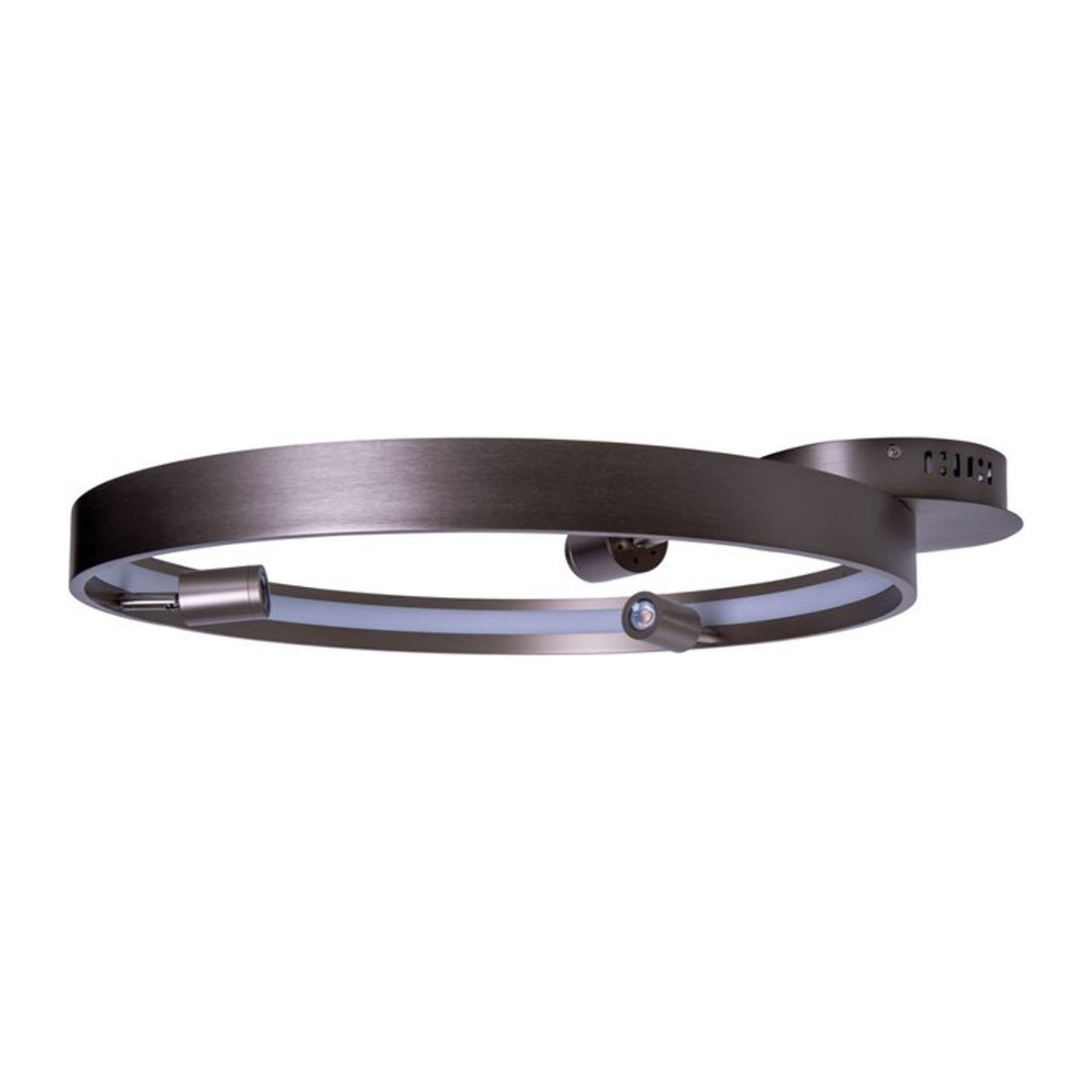 Näve LED Deckenleuchte TRISTAN in Silber, Modern und Minimalistisch, L: 65 cm, B: 58 cm, H: 9 cm, Warmweiß - Bild 2