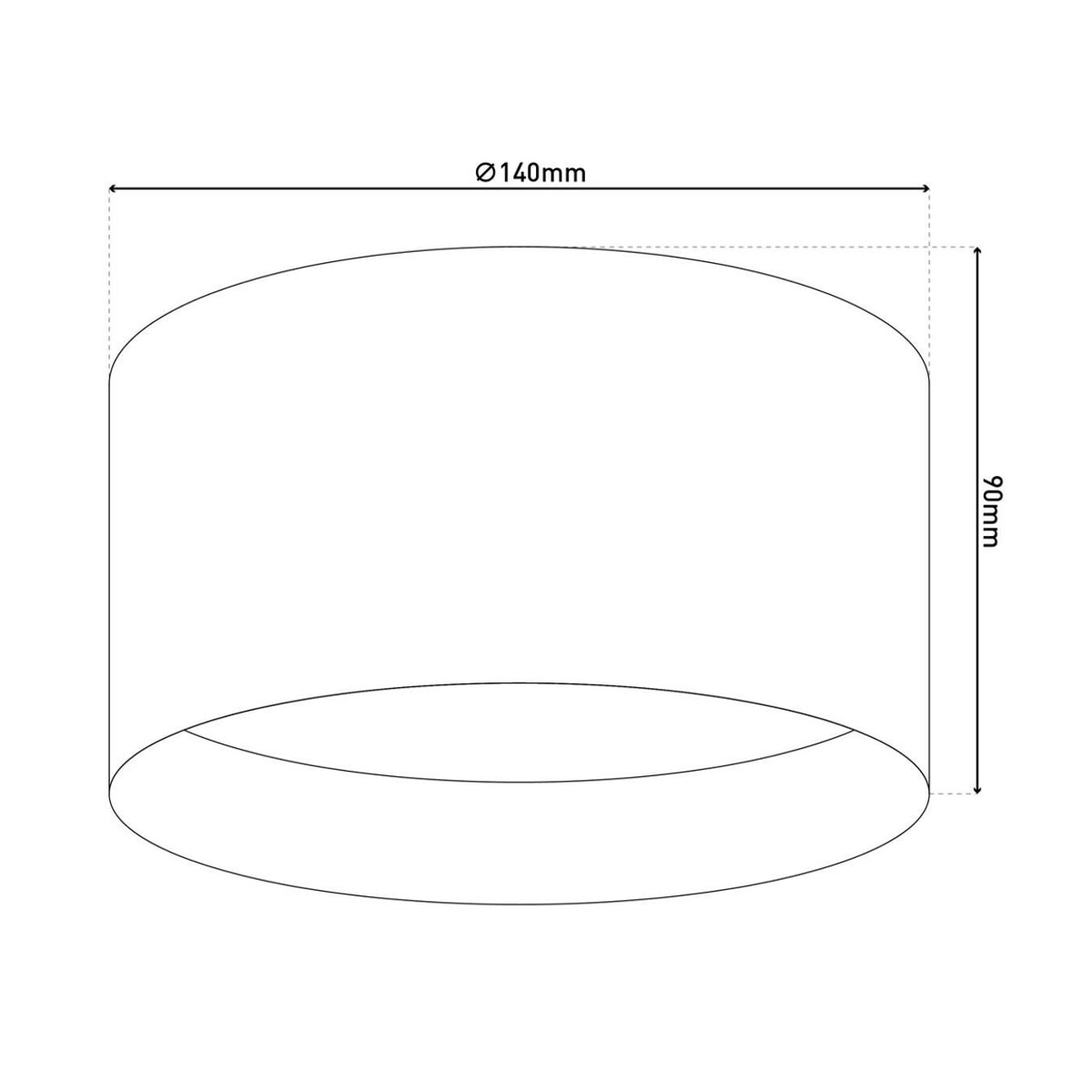 Näve LED Deckenspot TRIOS Strahler Schwarz aus Kunststoff und Metall mit 2 Brennstellen Durchmesser: 14 cm - Bild 2