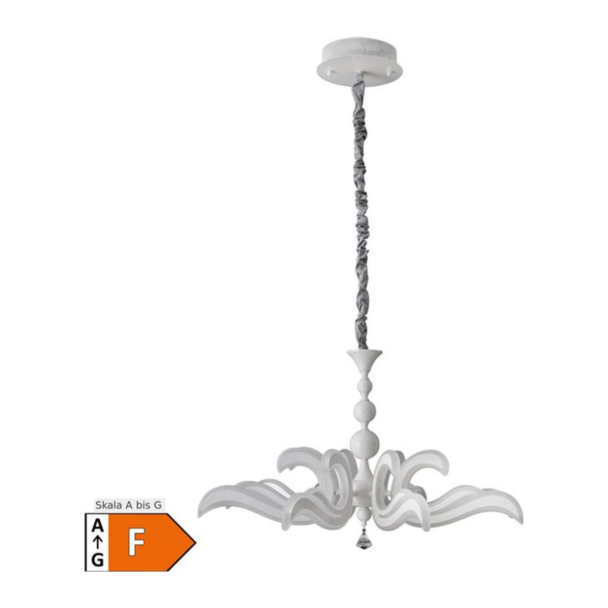 Näve LED-Kronleuchter LUDWIG in Weiß Durchmesser: 66 cm - Bild 1