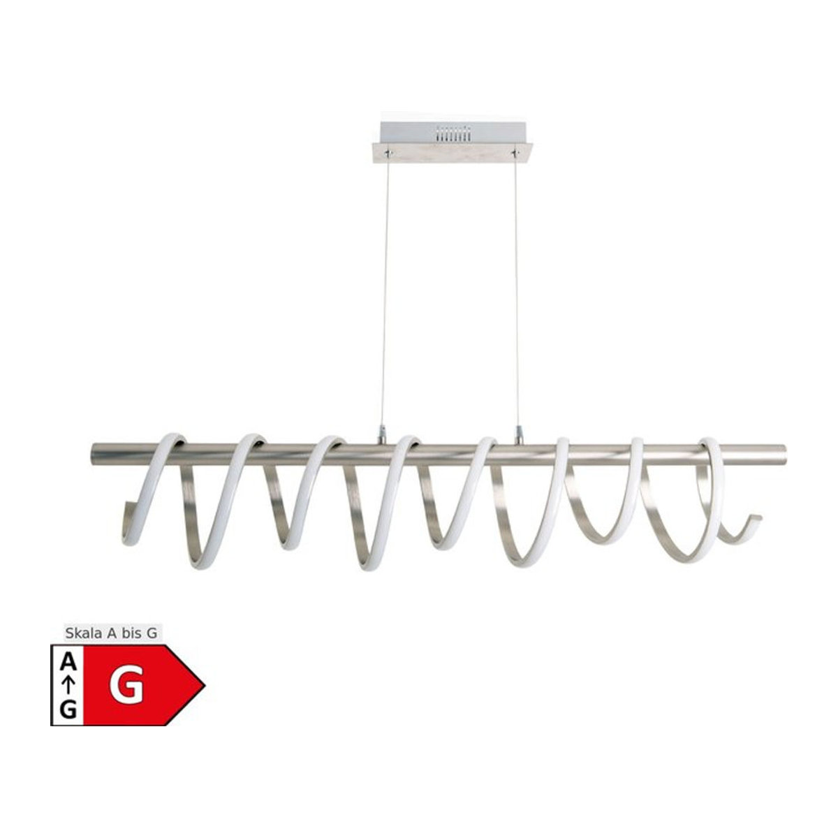 Näve LED Pendelleuchte Belleza in Silber, B: 20 cm, T: 35 cm, H: 150 cm - Bild 1