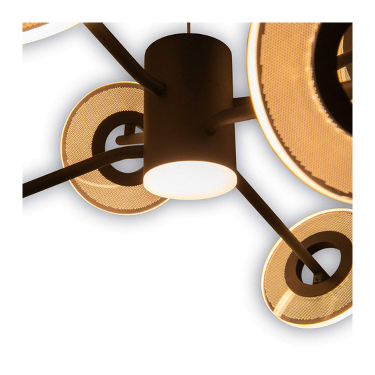 Näve LED Pendelleuchte DISCUS in Schwarz, Durchmesser: 57 cm, Höhe: 15 cm - Bild 3