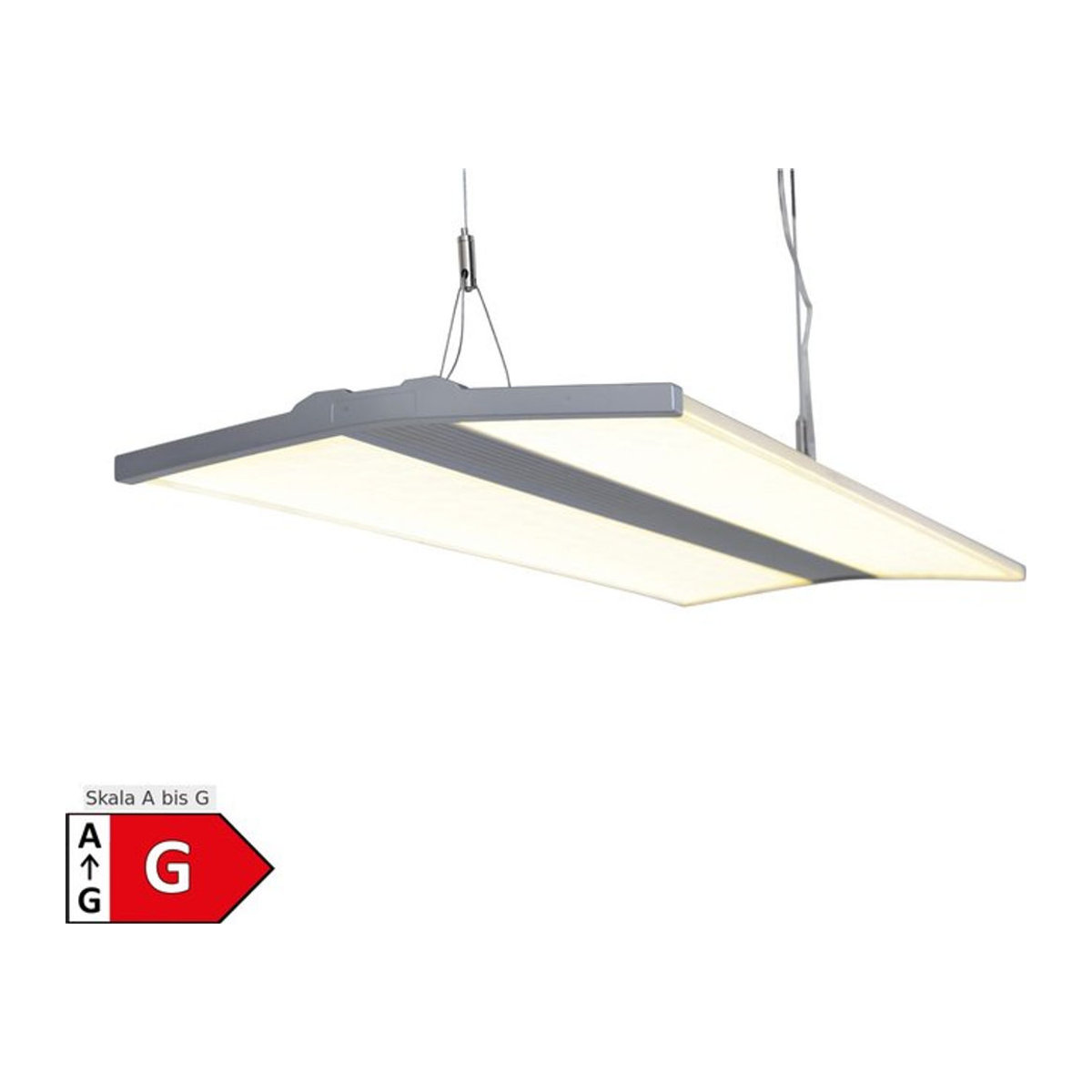 Näve LED Pendelleuchte FOSON Modern Minimalistisch in Grau mit neutralweißem Licht - Bild 1