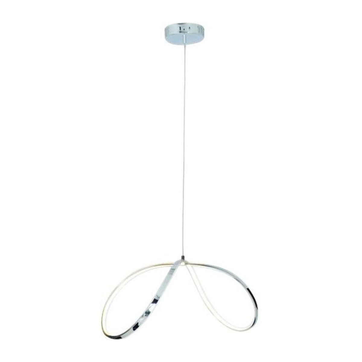 Näve LED Pendelleuchte LOOP LINE in Chrom und Silber, Breite: 32 cm - Bild 1