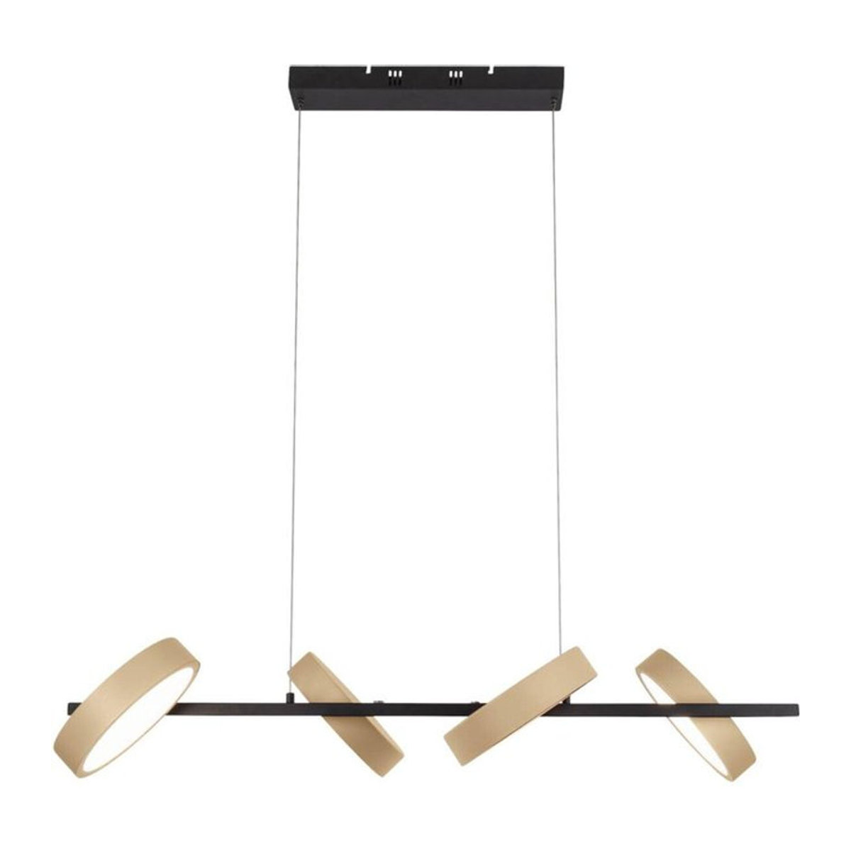 Näve LED Pendelleuchte TESSA in Beige aus Metall und Kunststoff B/H/T: 110 x 52 x 150 cm - Bild 1
