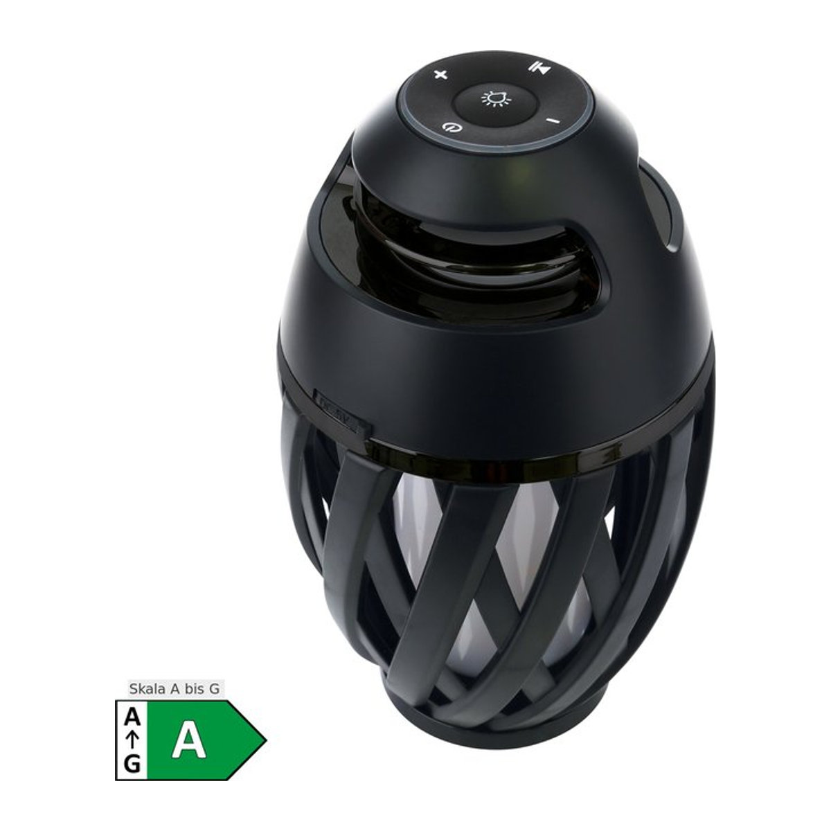 Näve LED Tischleuchte MUNA Schwarz mit Bluetooth-Speaker, Höhe: 16,5 cm, Durchmesser: 10 cm - Bild 1