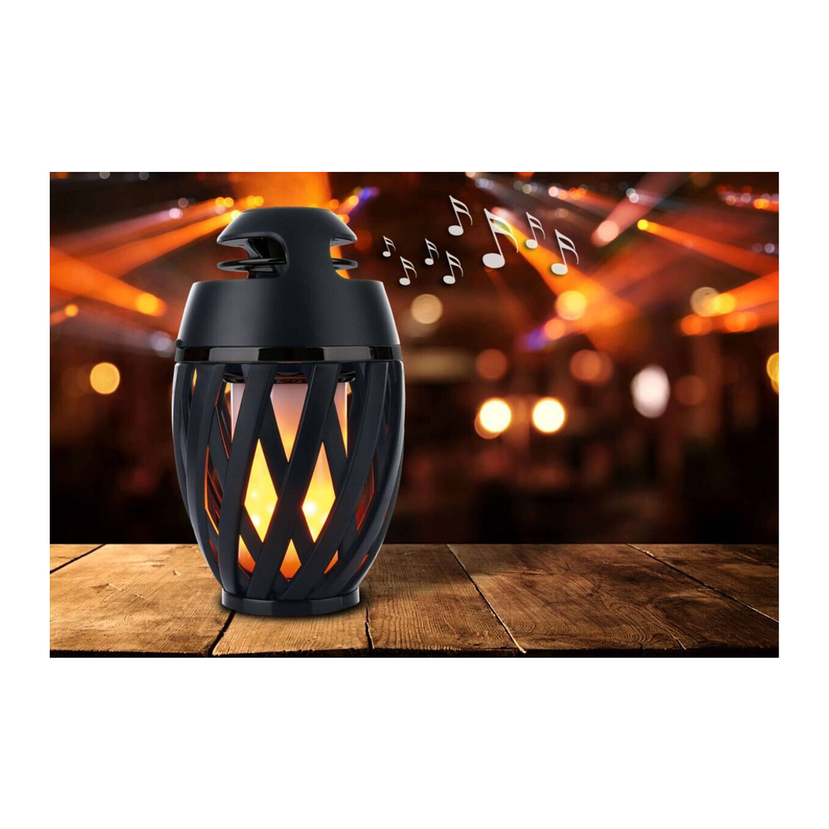 Näve LED Tischleuchte MUNA Schwarz mit Bluetooth-Speaker, Höhe: 16,5 cm, Durchmesser: 10 cm - Bild 4