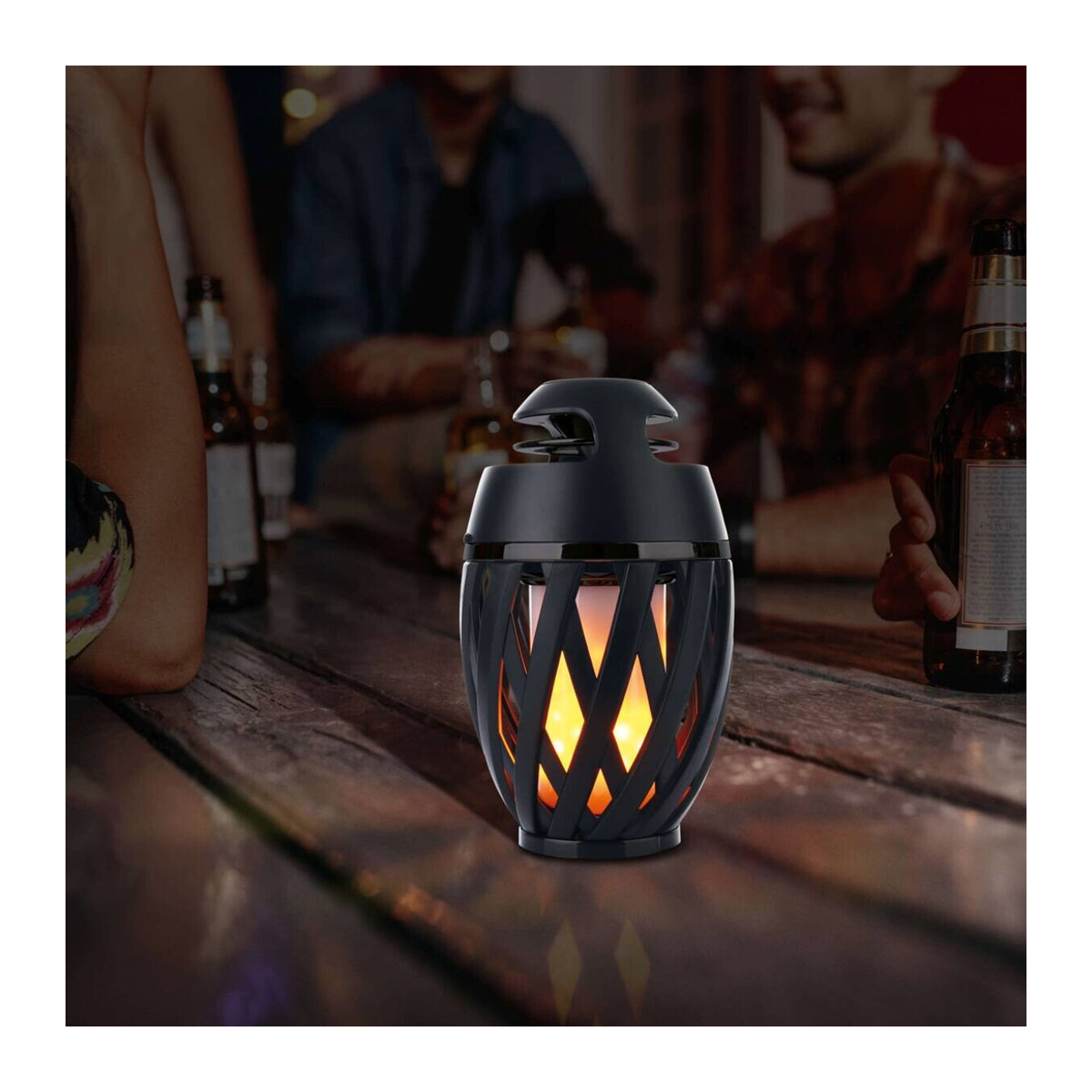 Näve LED Tischleuchte MUNA Schwarz mit Bluetooth-Speaker, Höhe: 16,5 cm, Durchmesser: 10 cm - Bild 5