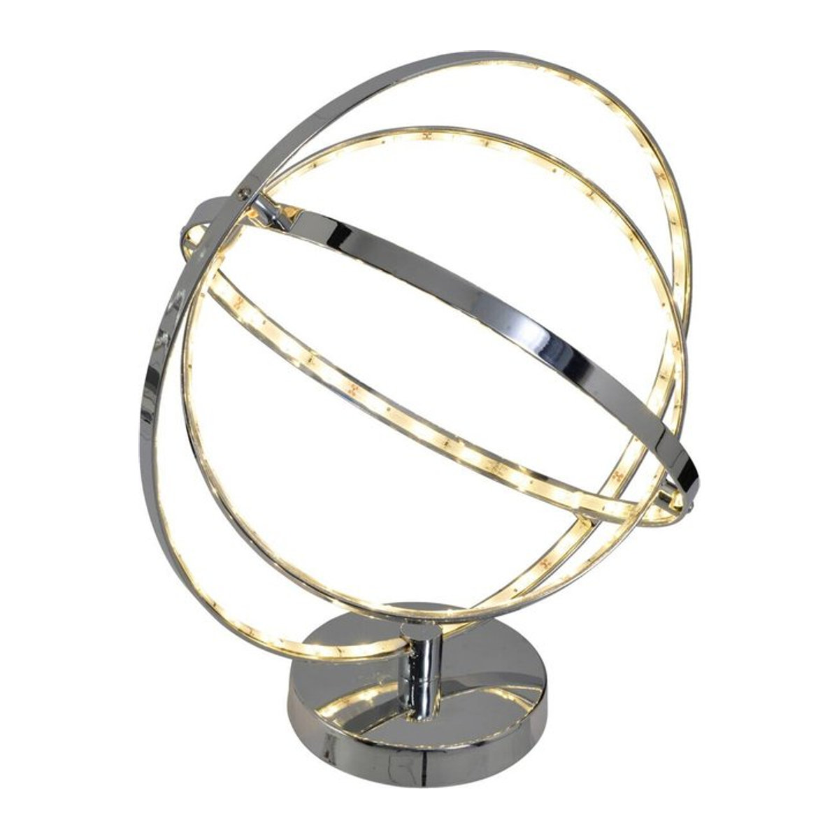 Näve LED Tischleuchte UNIVERSE Modern Chrom Metall H: 39 cm - Bild 1