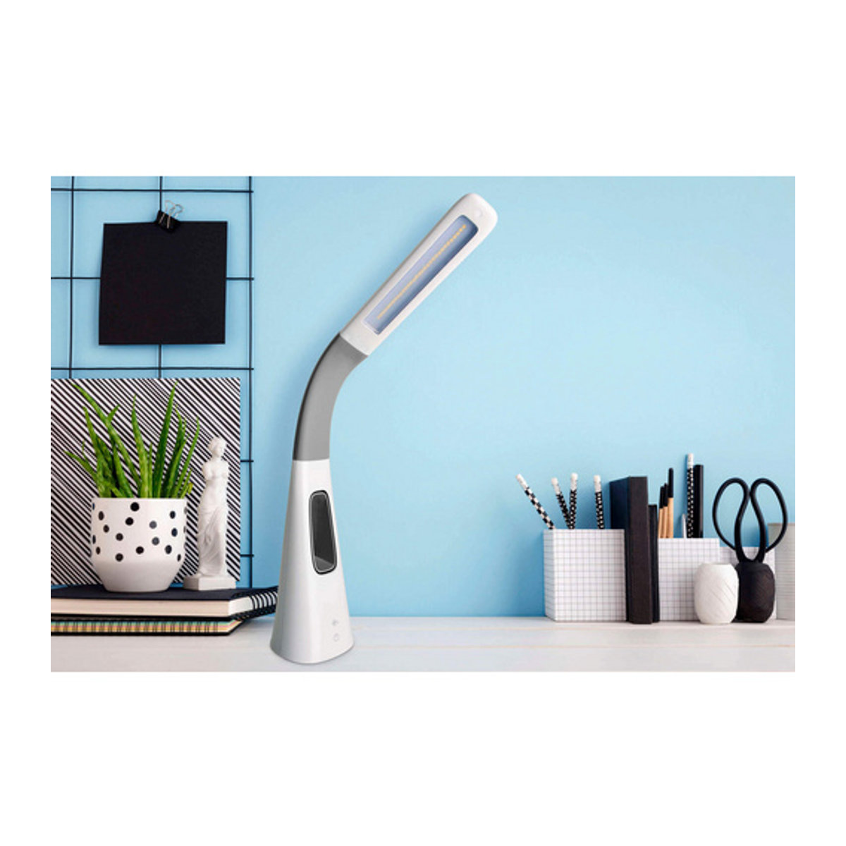 Näve LED-Ventilatortischleuchte Ventu in Weiß, dimmbar, H: 40 cm, B: 10 cm, T: 12 cm - Bild 2