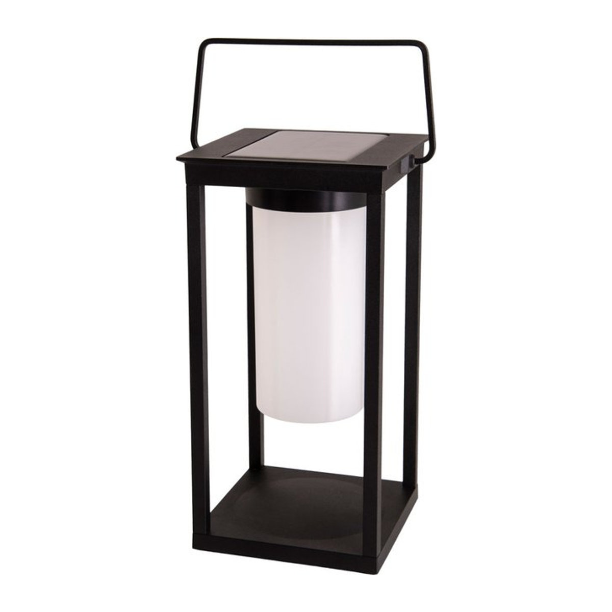NÄVE Leuchten JILU LED Solarlaterne Schwarz aus Aluminium und Kunststoff B/T/H: 14,5 x 14,5 x 28 cm - Bild 1