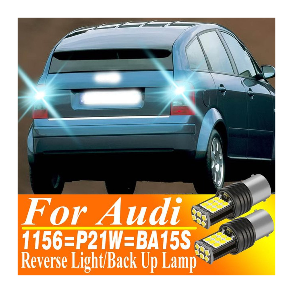 Neallor 2er Set P21W 1156 LED Rückfahrlicht Rückwärtsleuchte mit Canbus für Audi A2 A3 A4 A6 A8 TT - Bild 1