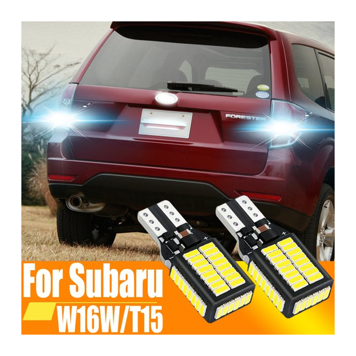 Neallor LED Rückleuchten Set W16W T15 921 Canbus für Subaru Brz XV Tribeca Outback Legacy Forester Impreza 2 Stück - Bild 1