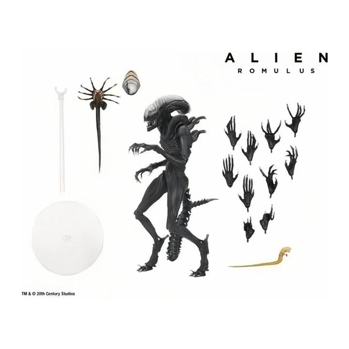 NECA Alien Romulus Figur in Schwarz als Desktop Dekoration aus Kunststoff - Bild 1