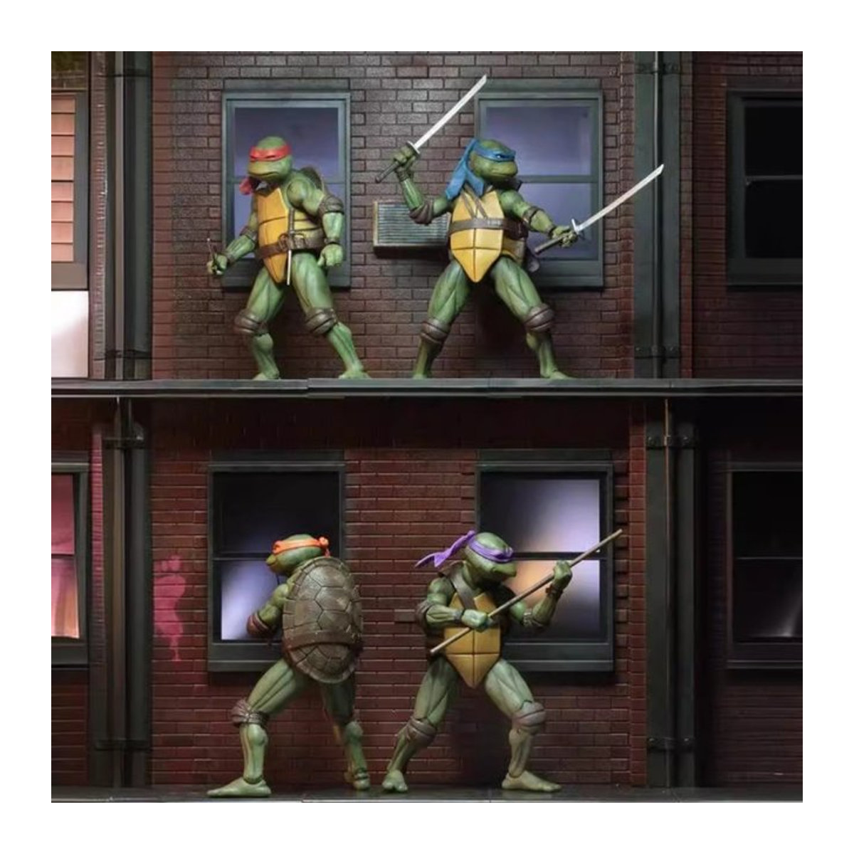 Neca Ninja Turtle Actionfigur aus dem 1990 Filmversion, limitierte PVC-Statue, mehrfarbig - Bild 1
