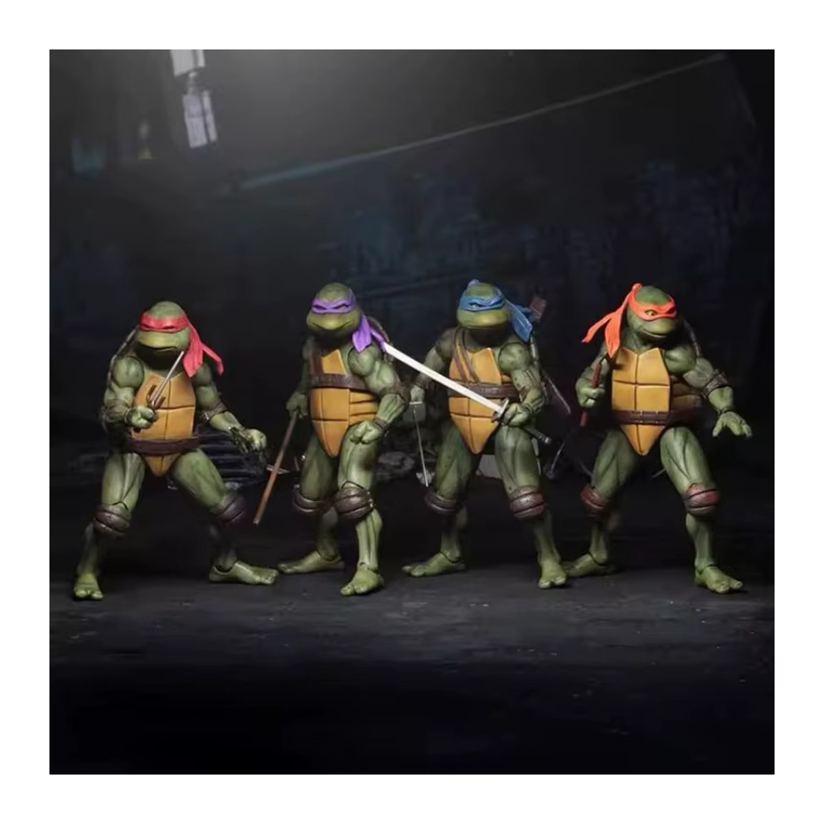 Neca Ninja Turtle Actionfigur aus dem 1990 Filmversion, limitierte PVC-Statue, mehrfarbig - Bild 2
