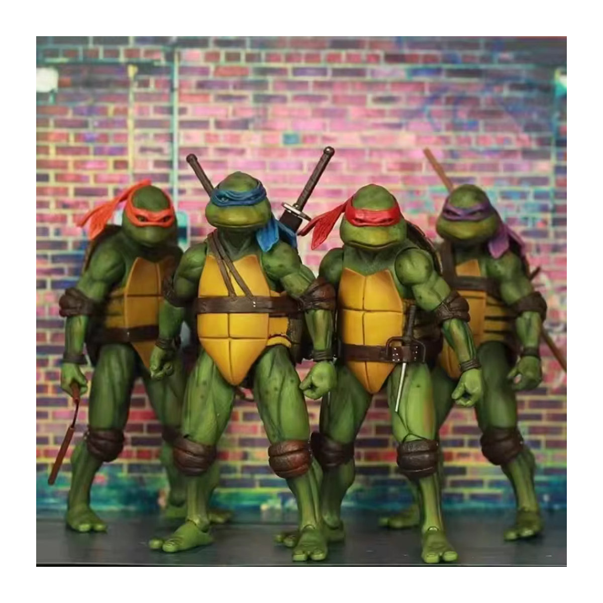 Neca Ninja Turtle Actionfigur aus dem 1990 Filmversion, limitierte PVC-Statue, mehrfarbig - Bild 3