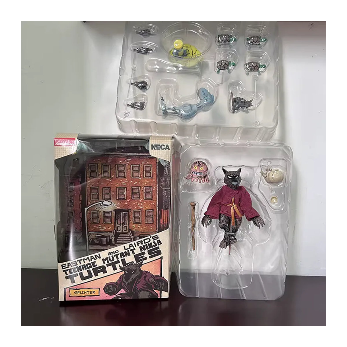 NECA Splinter Master Actionfigur aus Kunststoff, mehrfarbiges Anime-Modell für Sammler und Kinder - Bild 4