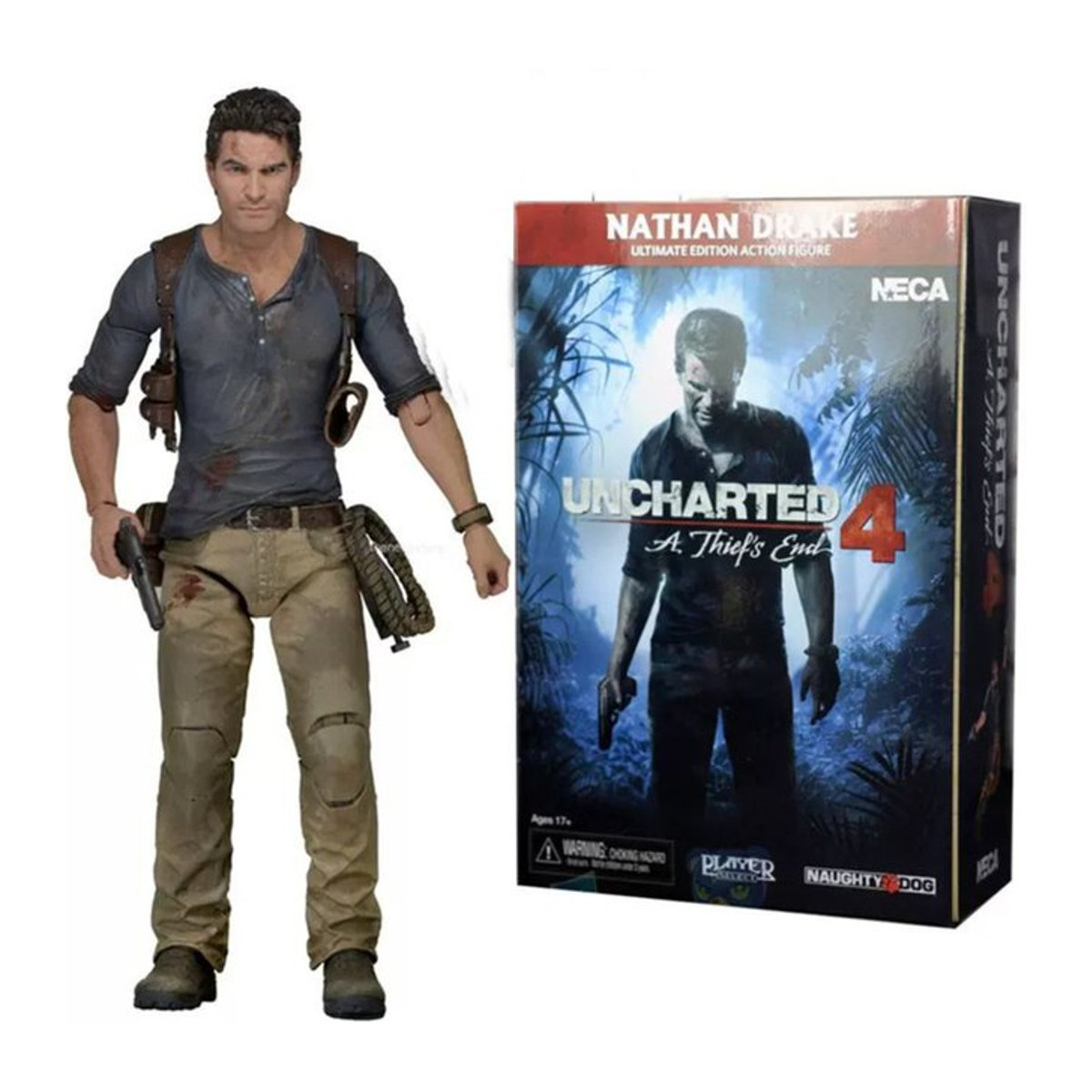 NECA Uncharted 4 A Thief's End Nathan Drake Ultimate Edition PVC-Actionfigur, mehrfarbig, Höhe: 18 cm - Bild 1
