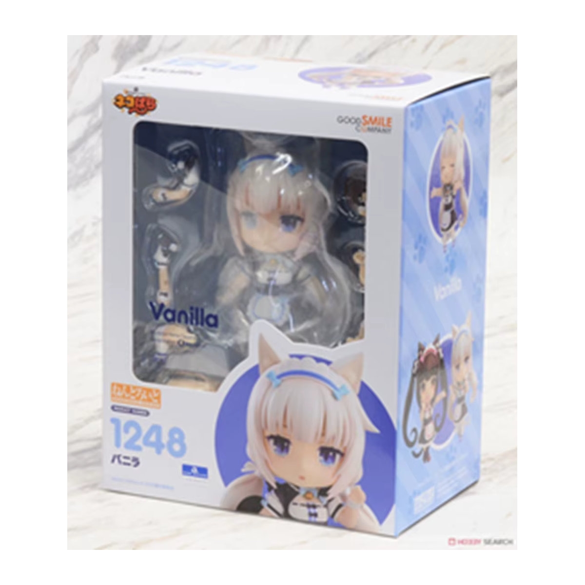 Nekopara Anime Figur OB11 1248 Schokolade Vanille Katze Maid Modell aus PVC in Braun und Weiß, Höhe: 10 cm - Bild 5