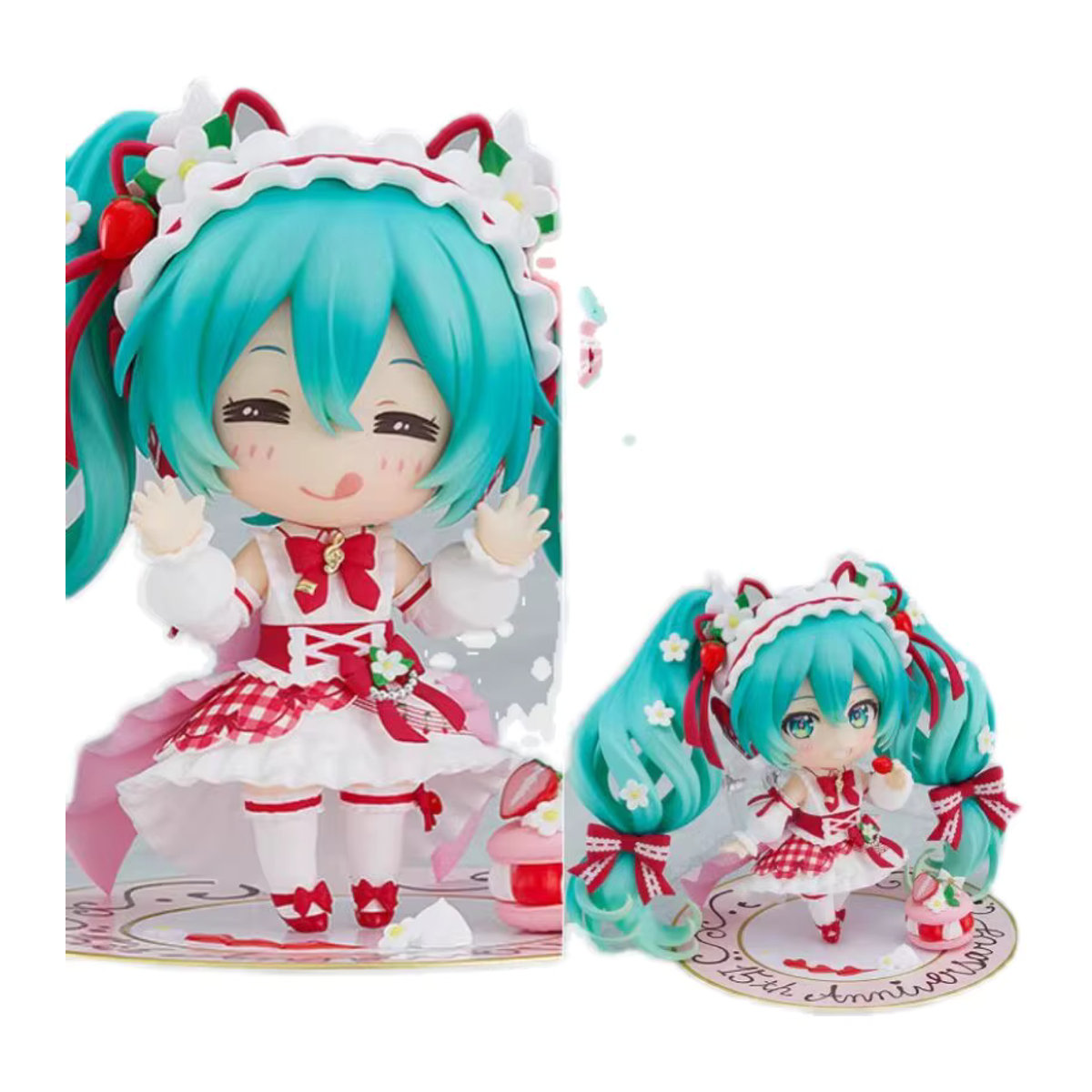 Nendoroid Hatsune Miku 15th Anniversary Strawberry Cake Ver. Actionfigur von Bandai in Mehrfarbig - Bild 2