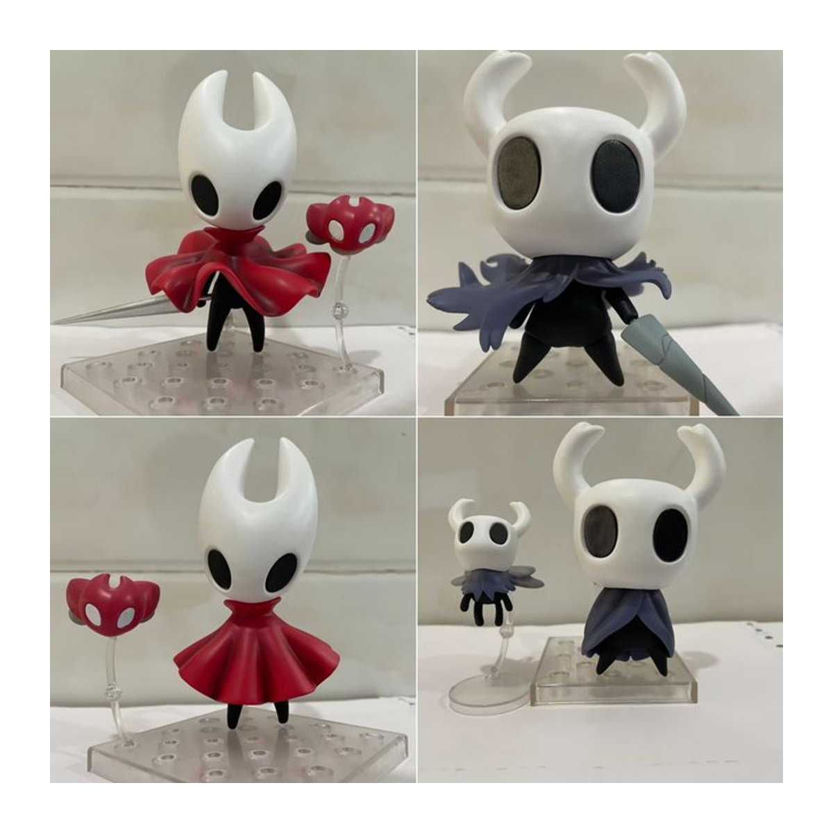 Nendoroid Hollow Knight Actionfiguren The Knight 2195 und Hornet 2196 von Bandai in Weiß aus Kunststoff - Bild 1
