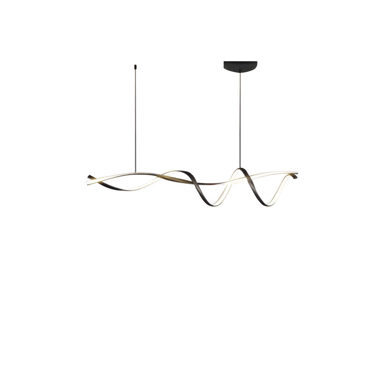 NEO Gleam Moderne LED Pendelleuchte in Schwarz für Esszimmer, Küche oder Bar - Bild 5