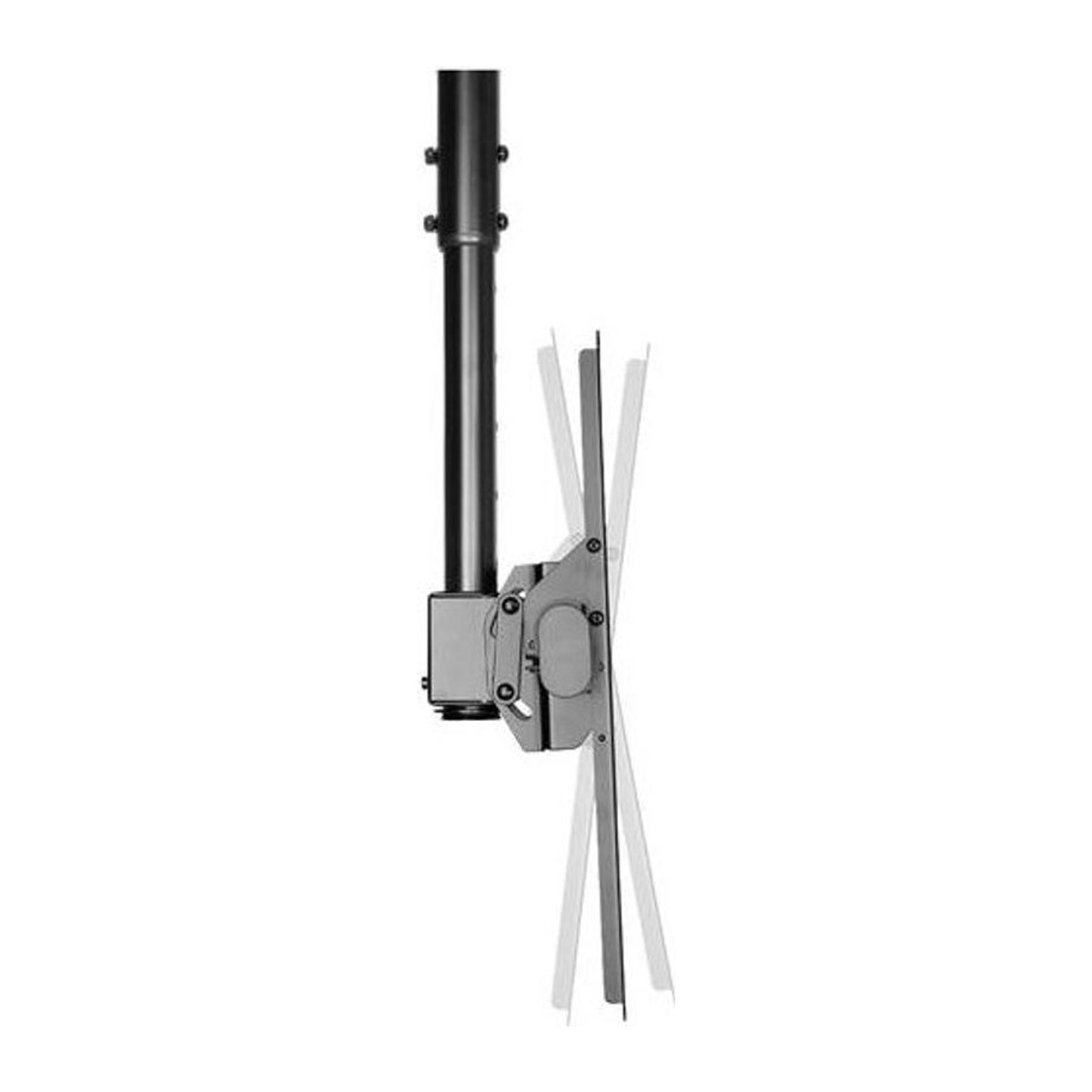 Neomounts NM-C440BLACK TV-Deckenhalterung Schwarz, für Bildschirme von 81,3 cm bis 152,4 cm (32 bis 60 Zoll), neigbar, schwenkbar und höhenverstellbar - Bild 1