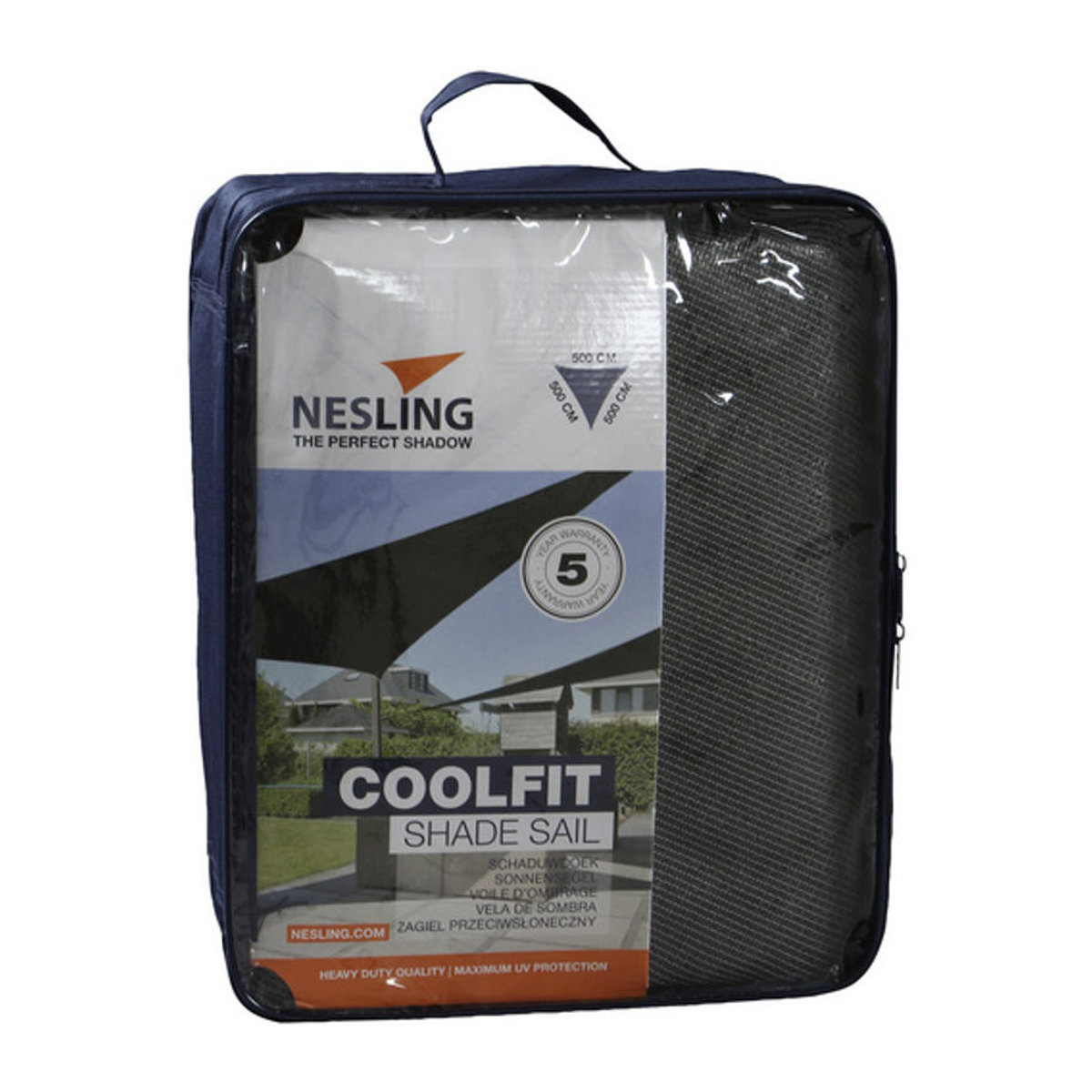 NESLING Sonnensegel Coolfit in Grau, B/T: 500 x 500 cm - Bild 2