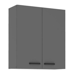 NESSA Hängeschrank Anthrazit mit Drehtüren für deine moderne Küchenzeile Breite: 80 cm