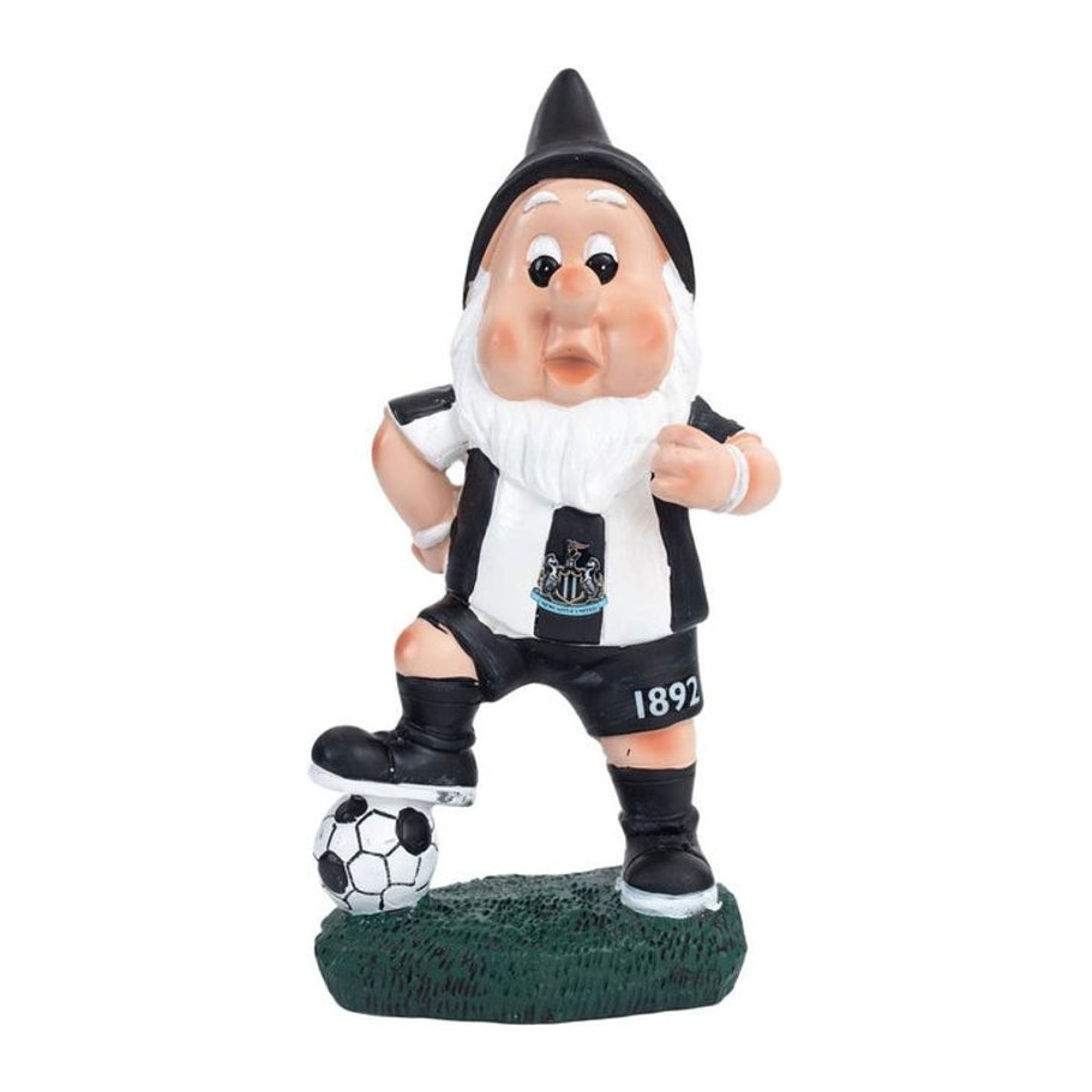 Newcastle United FC Gartenzwerg Op De Bal Dekoration aus Kunstharz, mehrfarbig - Bild 1