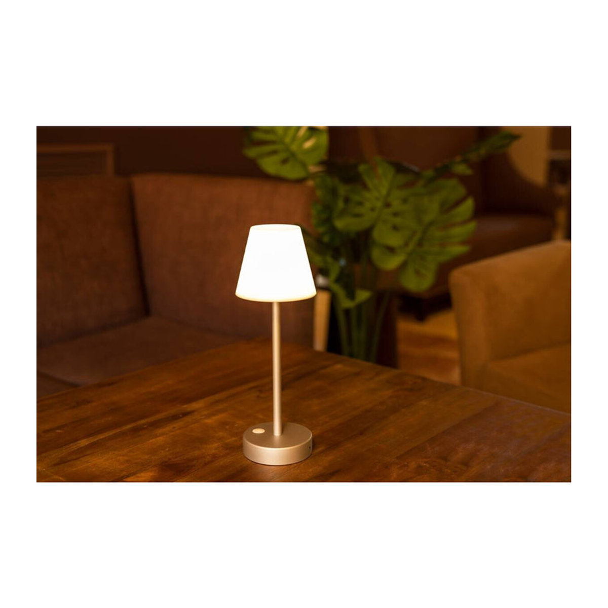 Newgarden LED-Tischleuchte Slim-30 in Gold aus Metall und Kunststoff mit neutralweißem Licht, Durchmesser: 11 cm, Höhe: 32 cm - Bild 2