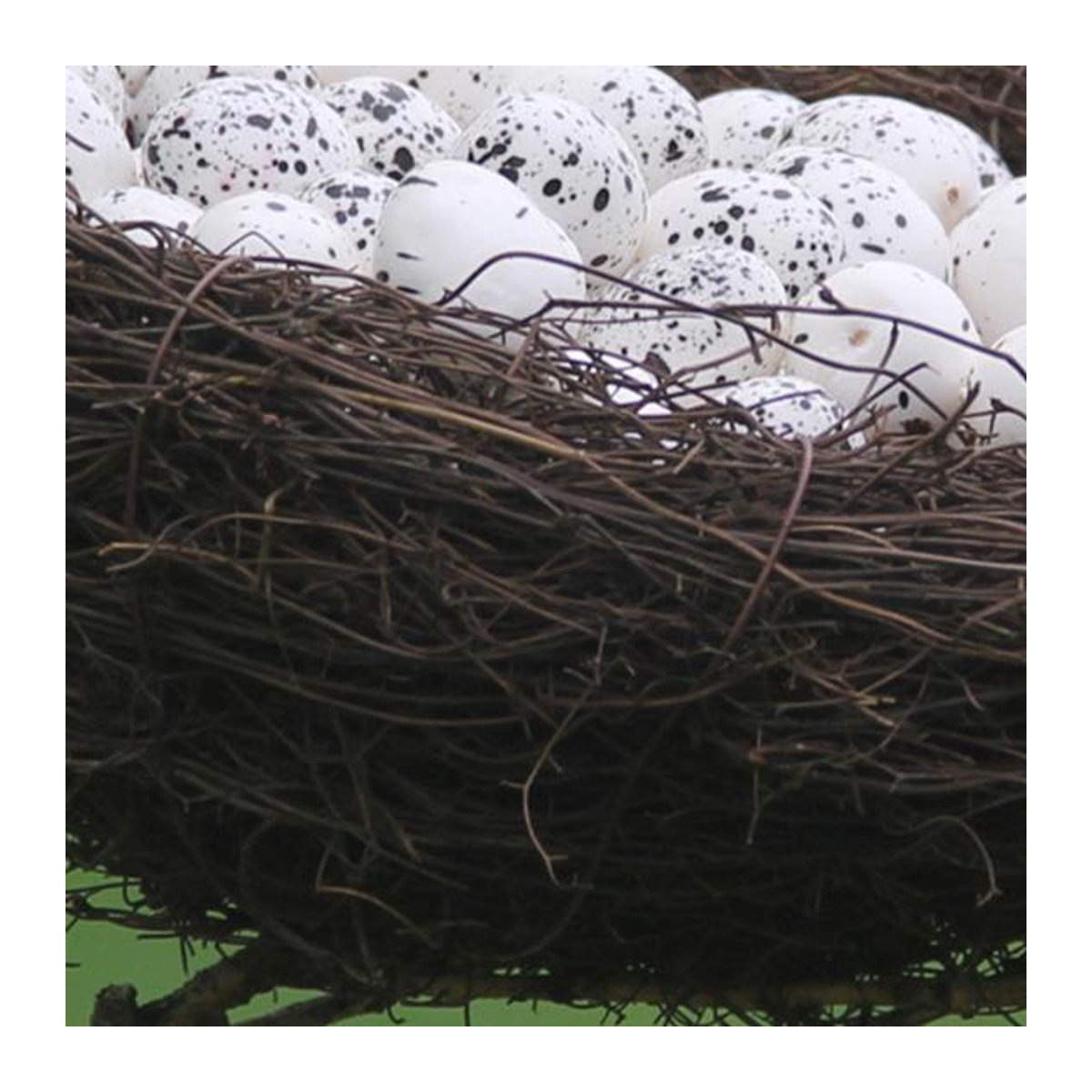 NexGoods Künstliches Vogelnest aus Rattan in Braun, rustikale Dekoration für Ostern, Hochzeit und Weihnachten, Durchmesser: 6 cm - Bild 5