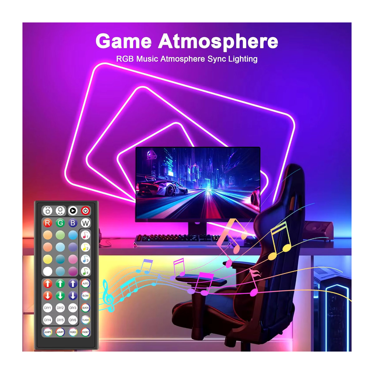 Nexillumi Flexible LED-Neonlichter Outdoor RGB Bunt mit App- und Fernbedienung, IP65 Musik-Synchronisation für Garten und Innenräume - Bild 3