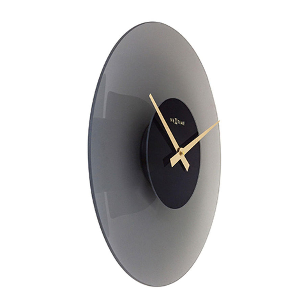 Nextime Wanduhr aus Glas in Grau, minimalistisches Design, analog und rund - Bild 4