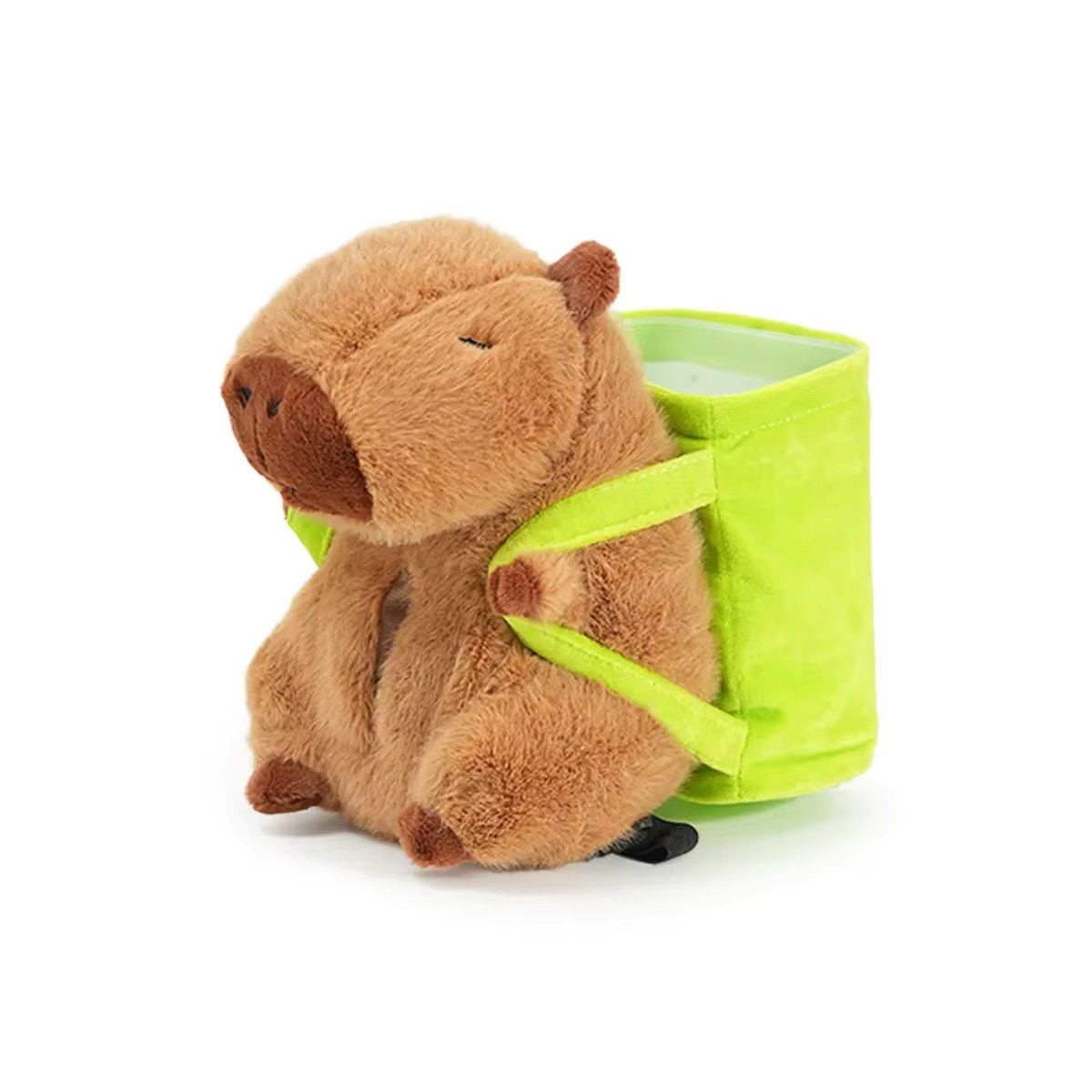 Niedliche Capybara Plüsch Puppe als Auto Taschentuchbox und Aufbewahrungseimer in Braun - Bild 3