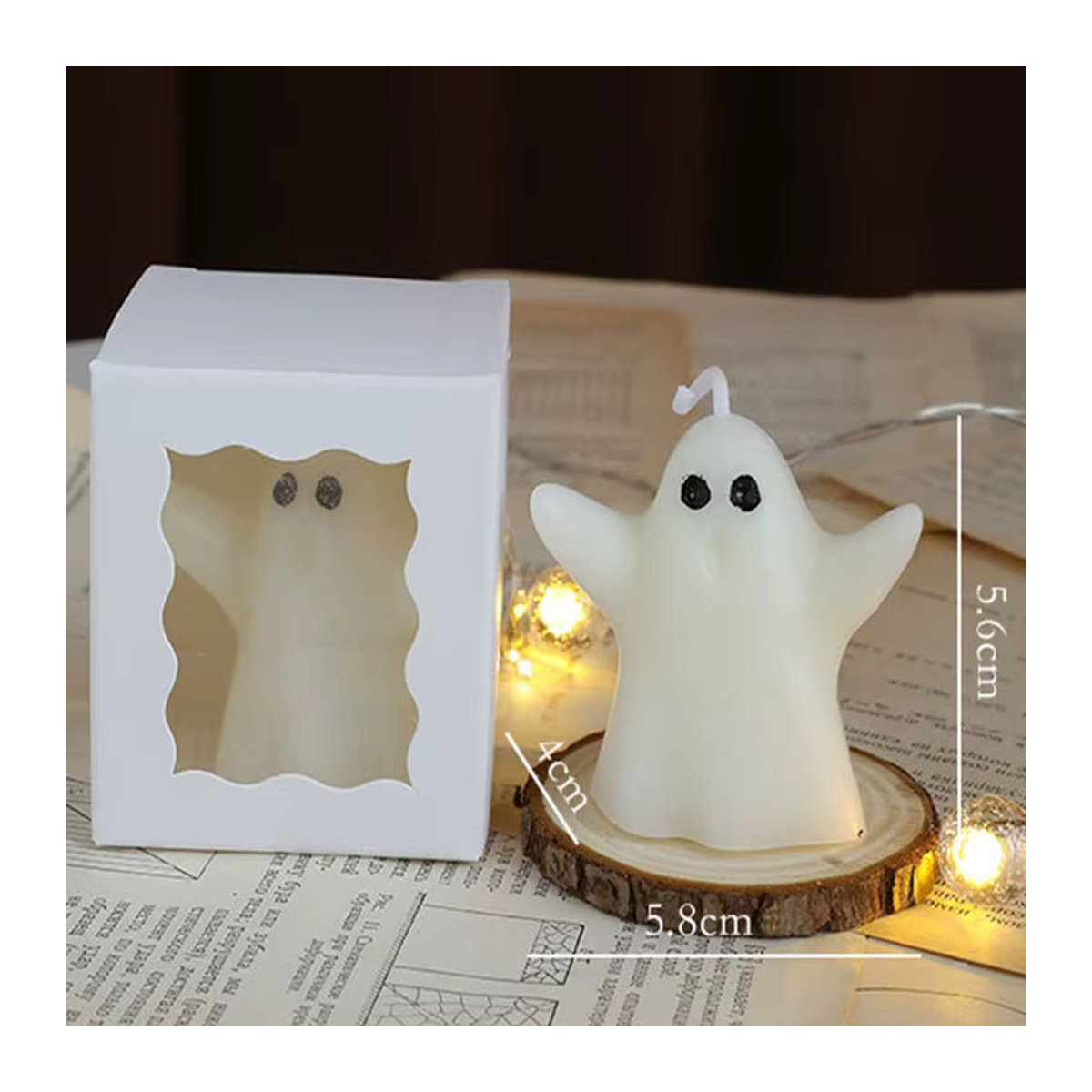 Niedliche Geister-Figurenkerzen aus Wachs in Weiß für deine Halloween-Dekoration inklusive DIY-Werkzeugen - Bild 1
