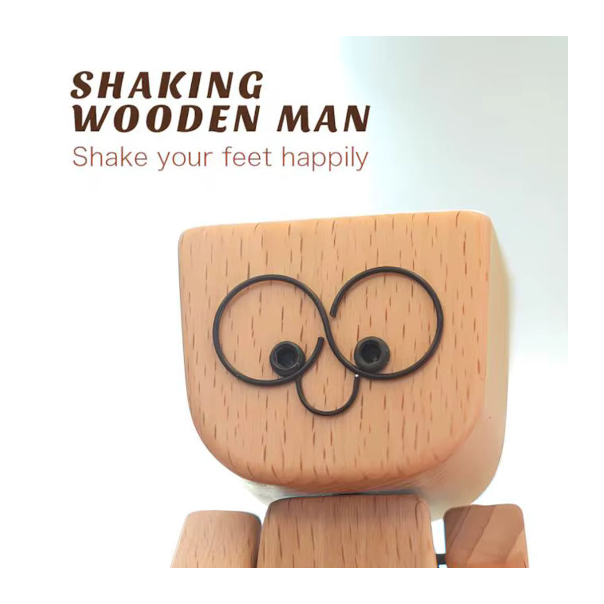 Niedliche Holzfigur Dolly als dekorative Desktop-Dekoration und Aromatherapie-Ornament in Braun - Bild 6