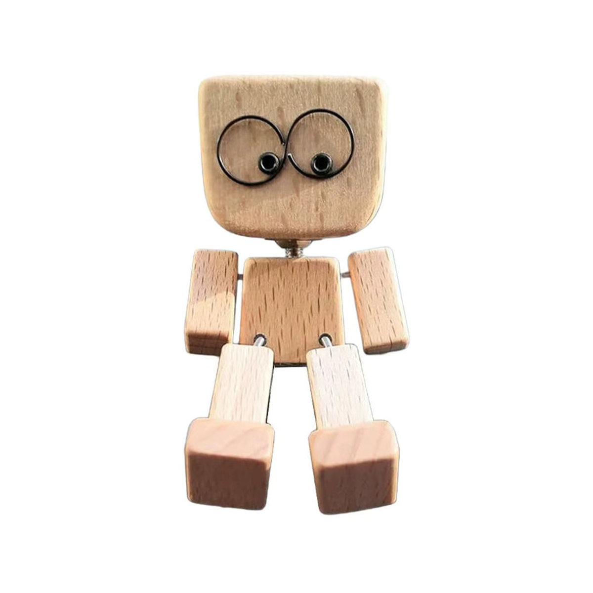 Niedliche Holzfigur Dolly als dekorative Desktop-Dekoration und Aromatherapie-Ornament in Braun - Bild 7