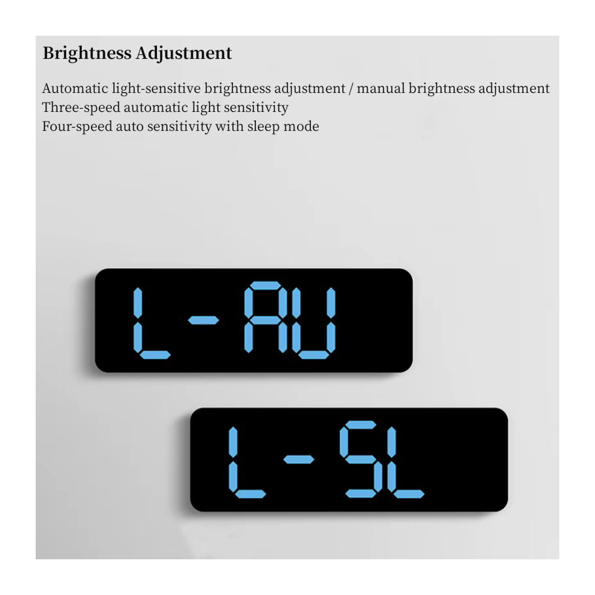 NieNie Digitale LED Wanduhr mit Thermometer und Hygrometer, 22,86 cm, Schwarz, USB-betrieben - Bild 4