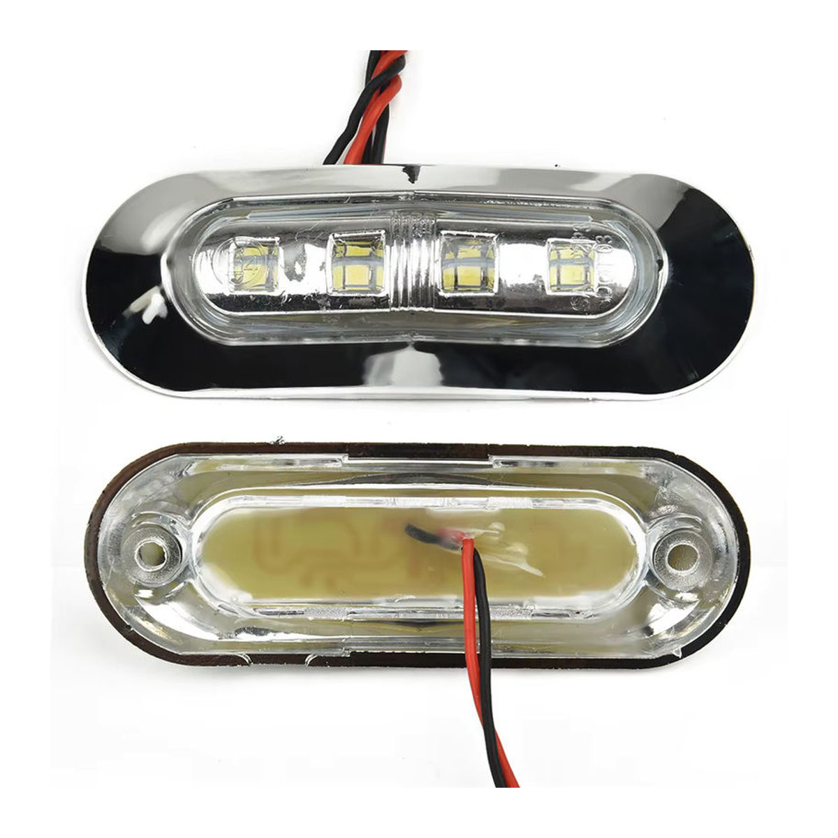 NIGHTKIST 4er Set LED Marine Boot Höflichkeitslichter Weiß Wasserdicht für Kabine und Deck DC 12V-24V - Bild 5