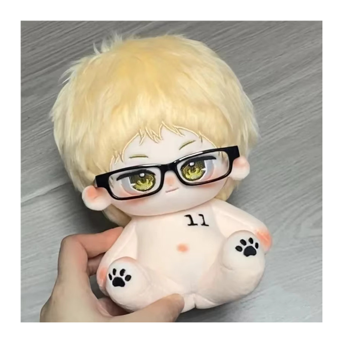 NIJIGEN PLANET Haikyuu!! Kei Tsukishima Baumwollpuppe in Gelb, Höhe: 20 cm - Bild 3