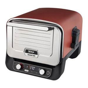Ninja Woodfire 8-in-1 Pizzaofen Smoker und Outdoor Grill Elektro in Rot OO101EU
