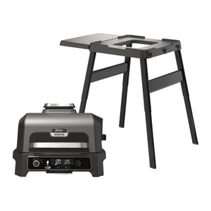 Ninja Woodfire Elektrogrill und Smoker OG850EU mit Ständer in Schwarz